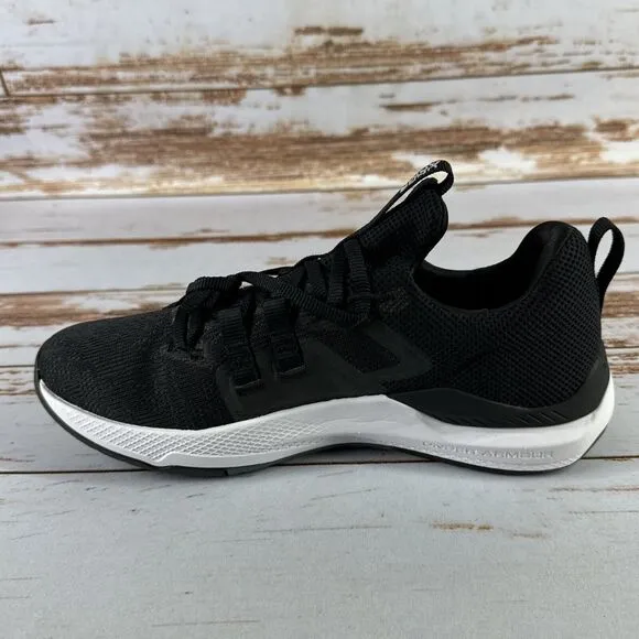 NIB MEN UNDER ARMOUR 3023006-002 UA PROJECT ROCK BSR BLACK/WHITE SHOE SNEAKERS