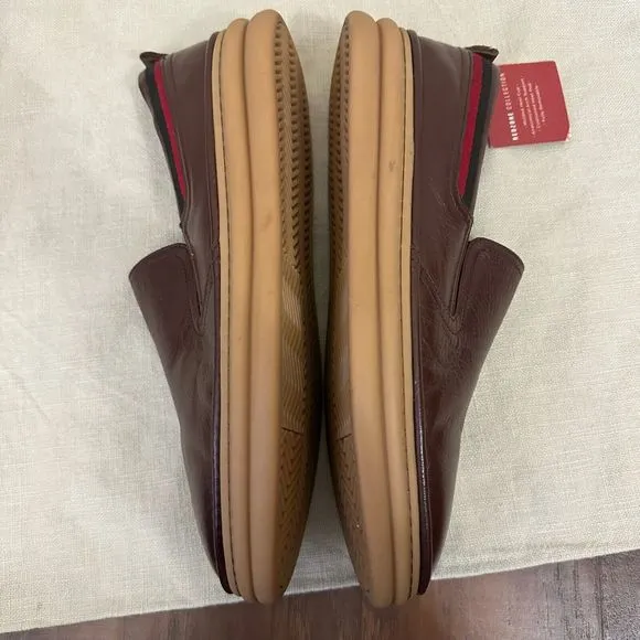 NIB STACY ADAM Delmar Slip On Fashion Sneakers in Chocolate