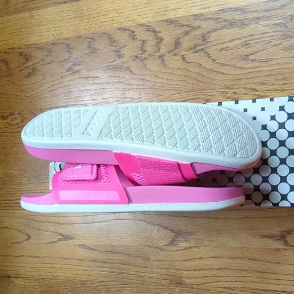 NIB Stella McCartney Slides In Barbie Pink Adidas Collab Women's Size 9
