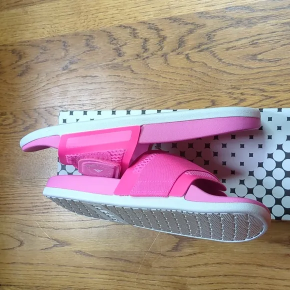 NIB Stella McCartney Slides In Barbie Pink Adidas Collab Women's Size 9