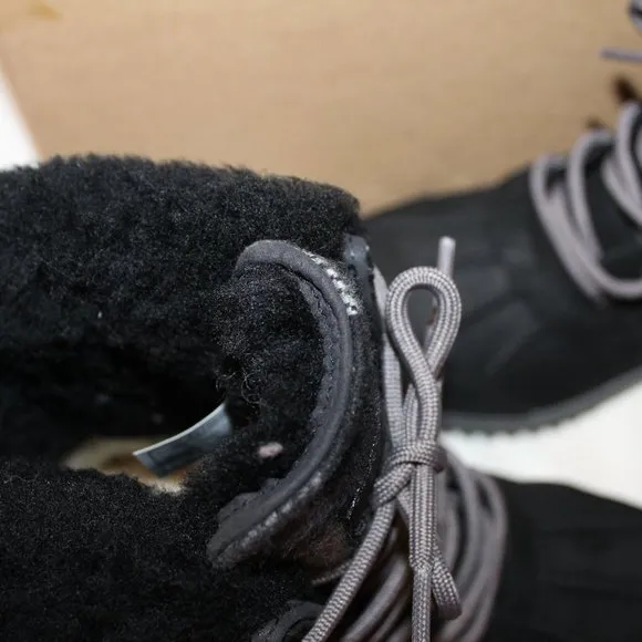 NIB UGG ADIRONDACK II WOMEN'S WINTER SNOW BOOTS BLACK LEATHER PLAID 6‎