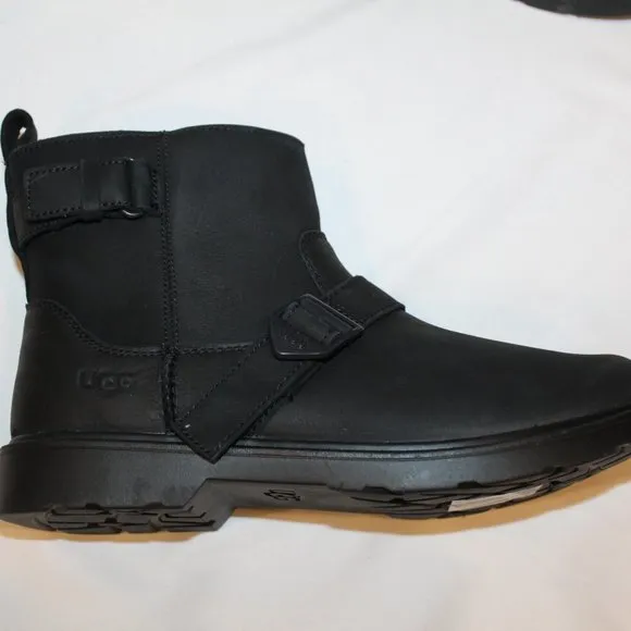 NIB UGG YOUTH 4 5 6 WOMEN'S  6.5-7 AND 7.5-8 LEATHER WATERPROOF SHORT MOTO BOOTS