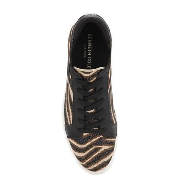 NIB! Kenneth Cole Slip on knit lace up kam slip on Sneakers