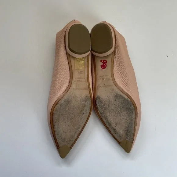 Nicholas Kirkwood Beya Pebbled Leather Loafers Size 36.5 /US 6