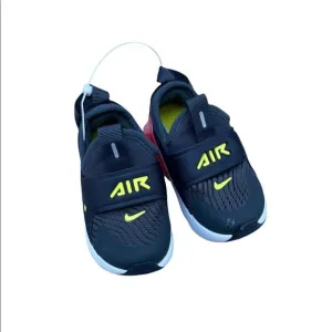 Nike Air Baby Slip-on Sneakers Size 5 Black, white, orange Style CL1109-011 NWOT