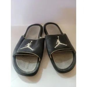 Nike Air Jordan Hydro 6 Cool Men's Black Jumpman Slides Sandal Size 10