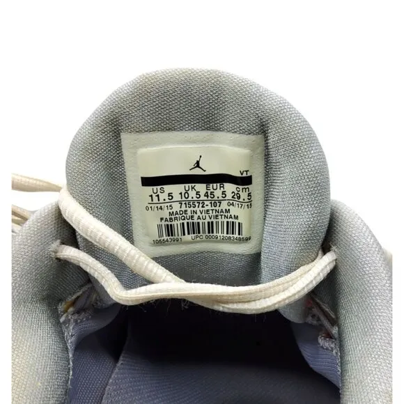 Nike Air Lunarlon Mens Flight 23 Leather and Mesh Sneakers.