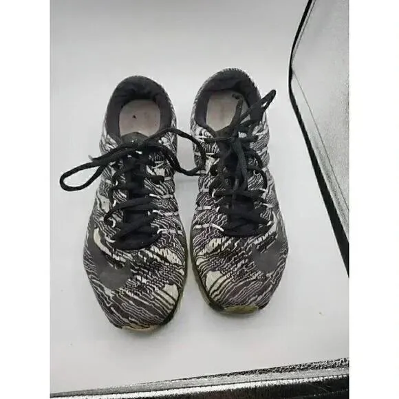 Nike Air Max 2016 Print Black Lace Up Mesh Running Sneakers Men 7.5 818135-100