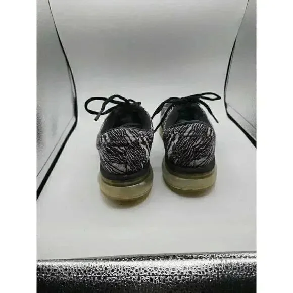 Nike Air Max 2016 Print Black Lace Up Mesh Running Sneakers Men 7.5 818135-100