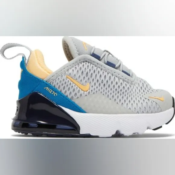 Nike Air Max 270 Go Grey/Melon Tint Boys Sneakers Size 5c
