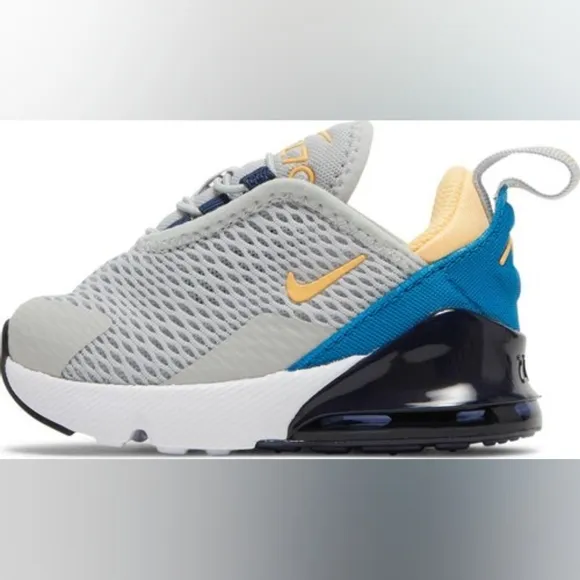 Nike Air Max 270 Go Grey/Melon Tint Boys Sneakers Size 5c