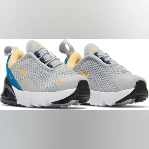 Nike Air Max 270 Go Grey/Melon Tint Boys Sneakers Size 5c