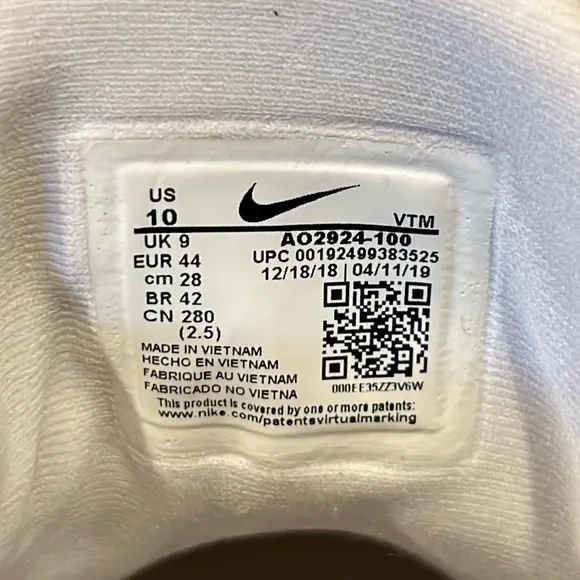 Nike Air Max 720 'Pure Platinum' White Sneakers