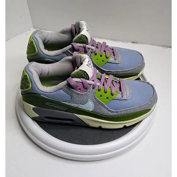 Nike Air Max 90 Sun Club Youth Sneakers Size 5.5Y Mesh &amp; Synthetic Multicolor
