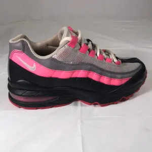 Nike Air Max 95 GS Black Pink Blast Youth Size 4.5 #805348-030 Girls Retro