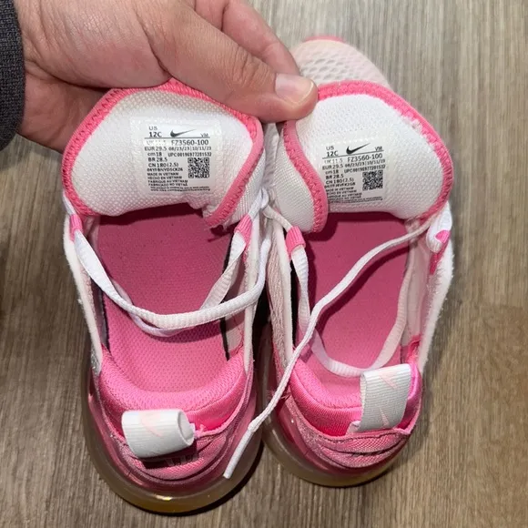 Nike Airmax 12C Kids Sneakers - White and Pink