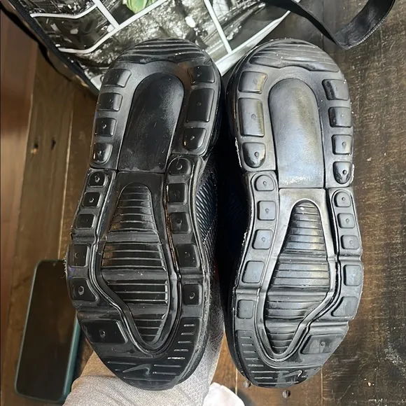Nike Black Air Max Sneakers with Mesh Upper