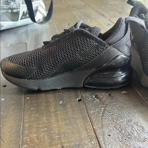Nike Black Air Max Sneakers with Mesh Upper