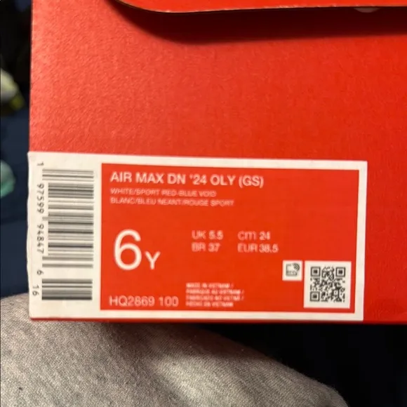 Nike Blue and Red Sneakers with Breathable Mesh