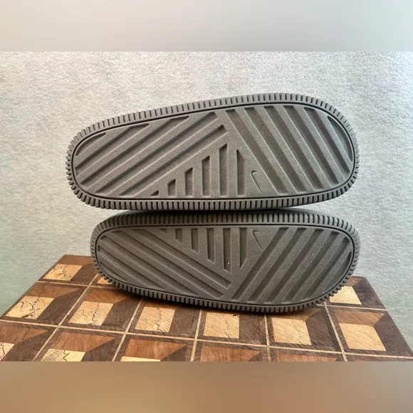 Nike Calm Mule Slides Slip On Shoes Light Grey Sandals US M7/W8 Unisex