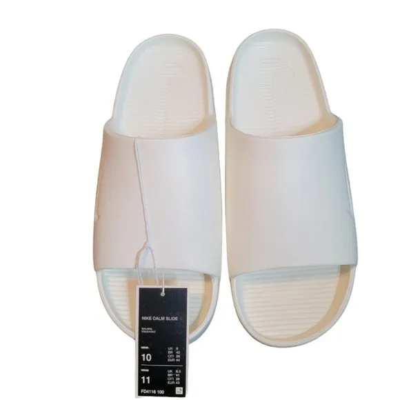 Nike Calm Unisex Slides SAIL/ White Slides New In Box SIZE 7