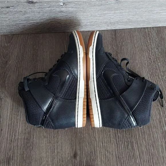 Nike Dunk Sky Hi Mesh Hidden Wedge Sneakers Black - Women's 6 - 579763-001
