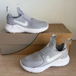 Nike Flex Runner 3 Grey/White Toddler Mesh Sneakers - SZ 12 C
