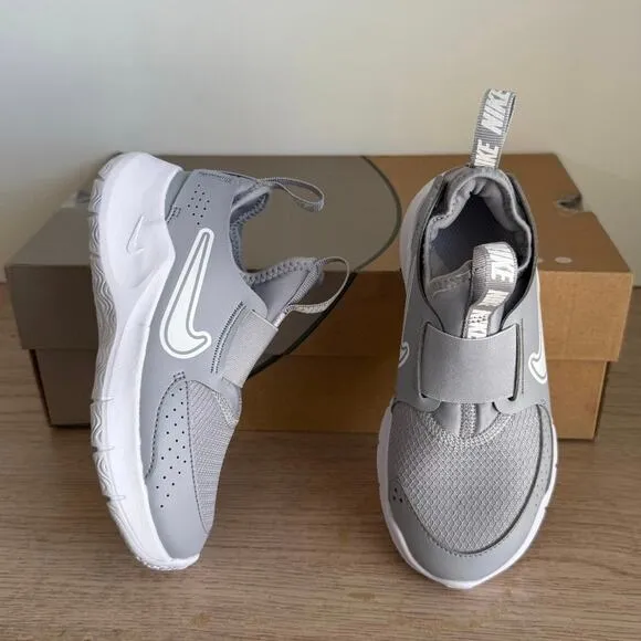 Nike Flex Runner 3 Grey/White Toddler Mesh Sneakers - SZ 12 C
