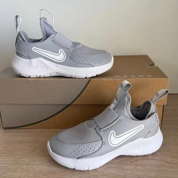 Nike Flex Runner 3 Grey/White Toddler Mesh Sneakers - SZ 12 C