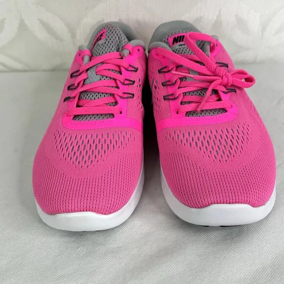 Nike Free RN GS Barbie Pink Blast Running Sneakers Youth SIze 6.5