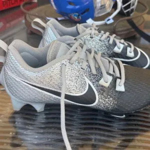 Nike Gray and Black Sneakers with Mesh Texture