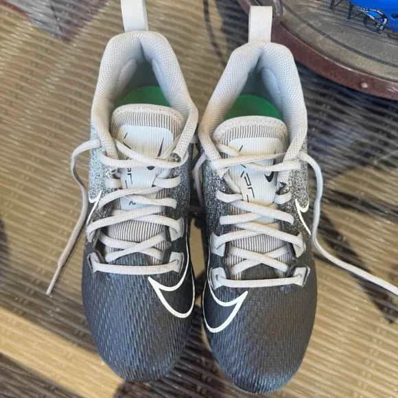 Nike Gray and Black Sneakers with Mesh Texture