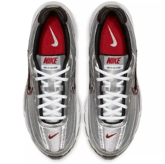 NIKE Iniator Metallic Mesh Lace-Up Running Sneakers EUC