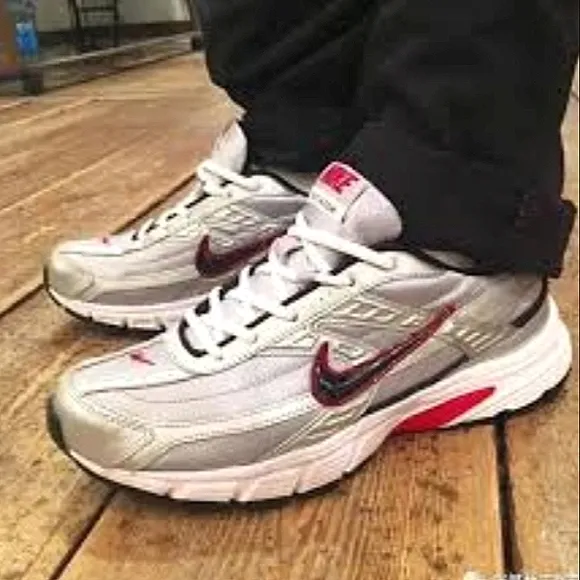NIKE Iniator Metallic Mesh Lace-Up Running Sneakers EUC