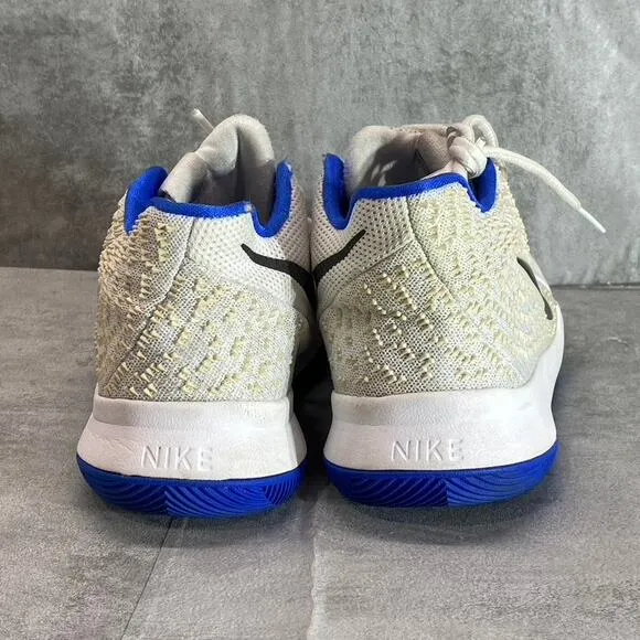 NIKE Kid's White-Blue Kyrie 3 GS Mesh Lace-Up Basketball Sneakers SZ 7Y