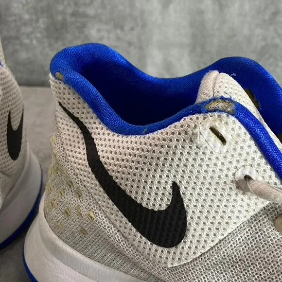 NIKE Kid's White-Blue Kyrie 3 GS Mesh Lace-Up Basketball Sneakers SZ 7Y
