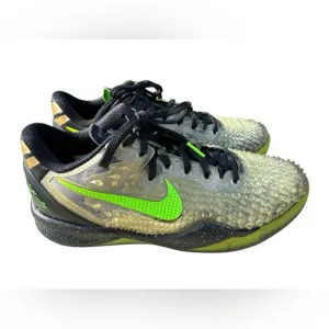 Nike Kobe 8 ‘Christmas’ Electric Green Snakeskin Sz 6.0 Sneakers 555586-004 KB24