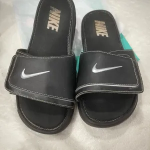 Nike Mens Black Slide Sandals adjustable size 11