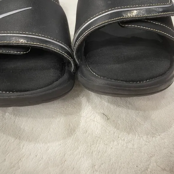 Nike Mens Black Slide Sandals adjustable size 11