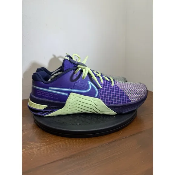 Nike Men's Metcon 8 AMP Purple Athletic Training Lifting Gym Sneakers Size 12.5