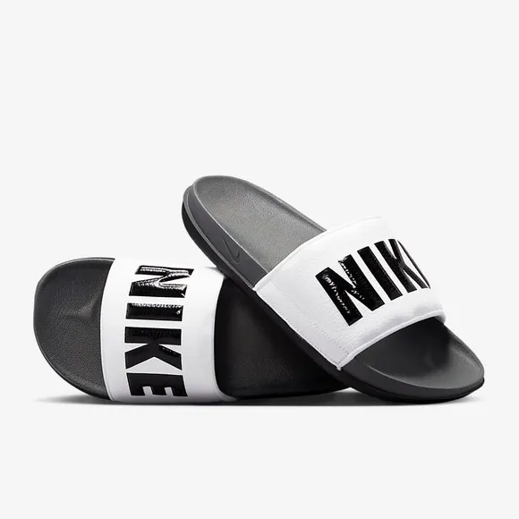 Nike Offcourt Men's Slides -  Dark Grey/White/Black NWT Size 10