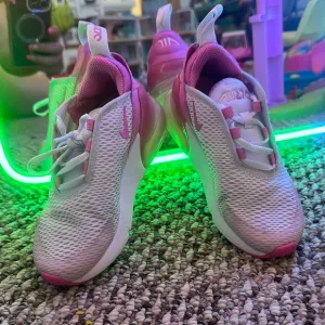 Nike Pink and White Sneakers with Breathable Mesh