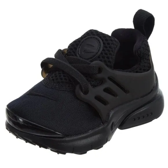 Nike Presto All-Black Toddle Elastic Lace Slip-On Sneakers
