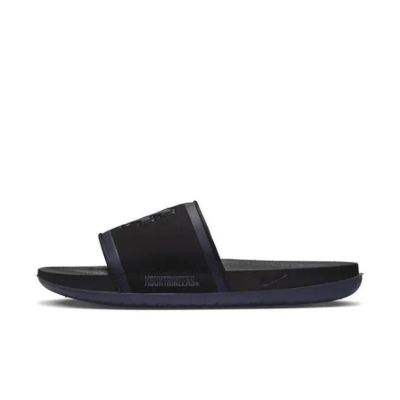 Nike Size 13 Off court Slides Men's West Virginia DD0555-001 Sandals Black Navy