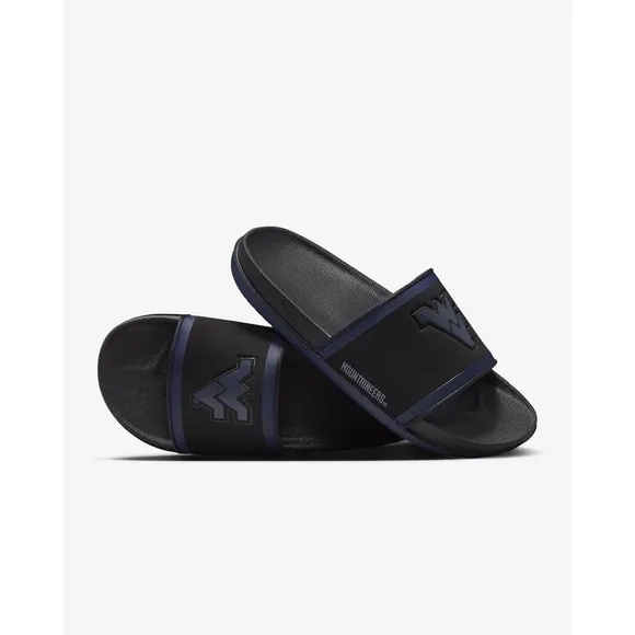 Nike Size 13 Off court Slides Men's West Virginia DD0555-001 Sandals Black Navy