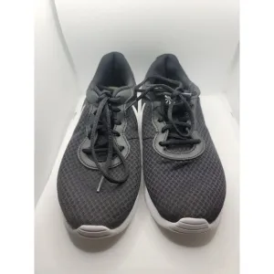 Nike TANJUN Men's Black White DJ6258-003 Lace Up Athletic Mesh Running Sneakers