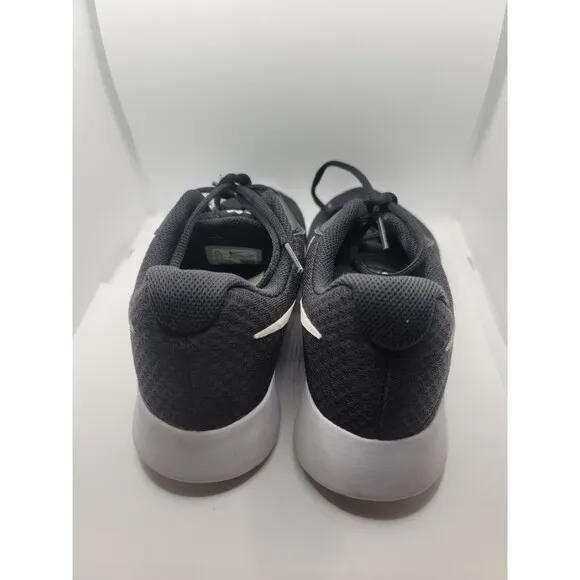 Nike TANJUN Men's Black White DJ6258-003 Lace Up Athletic Mesh Running Sneakers