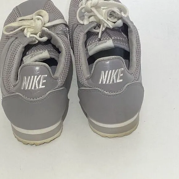 Nike Women's Gray Classic Cortez Premium Lace Up Mesh Sneakers Size 9.5