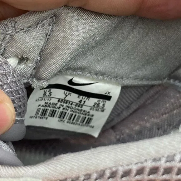 Nike Women's Gray Classic Cortez Premium Lace Up Mesh Sneakers Size 9.5
