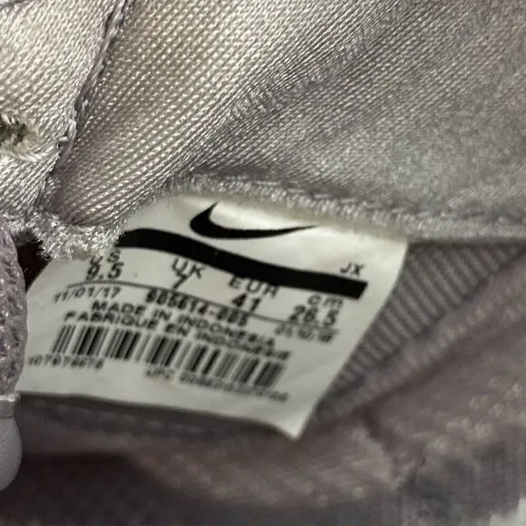 Nike Women's Gray Classic Cortez Premium Lace Up Mesh Sneakers Size 9.5